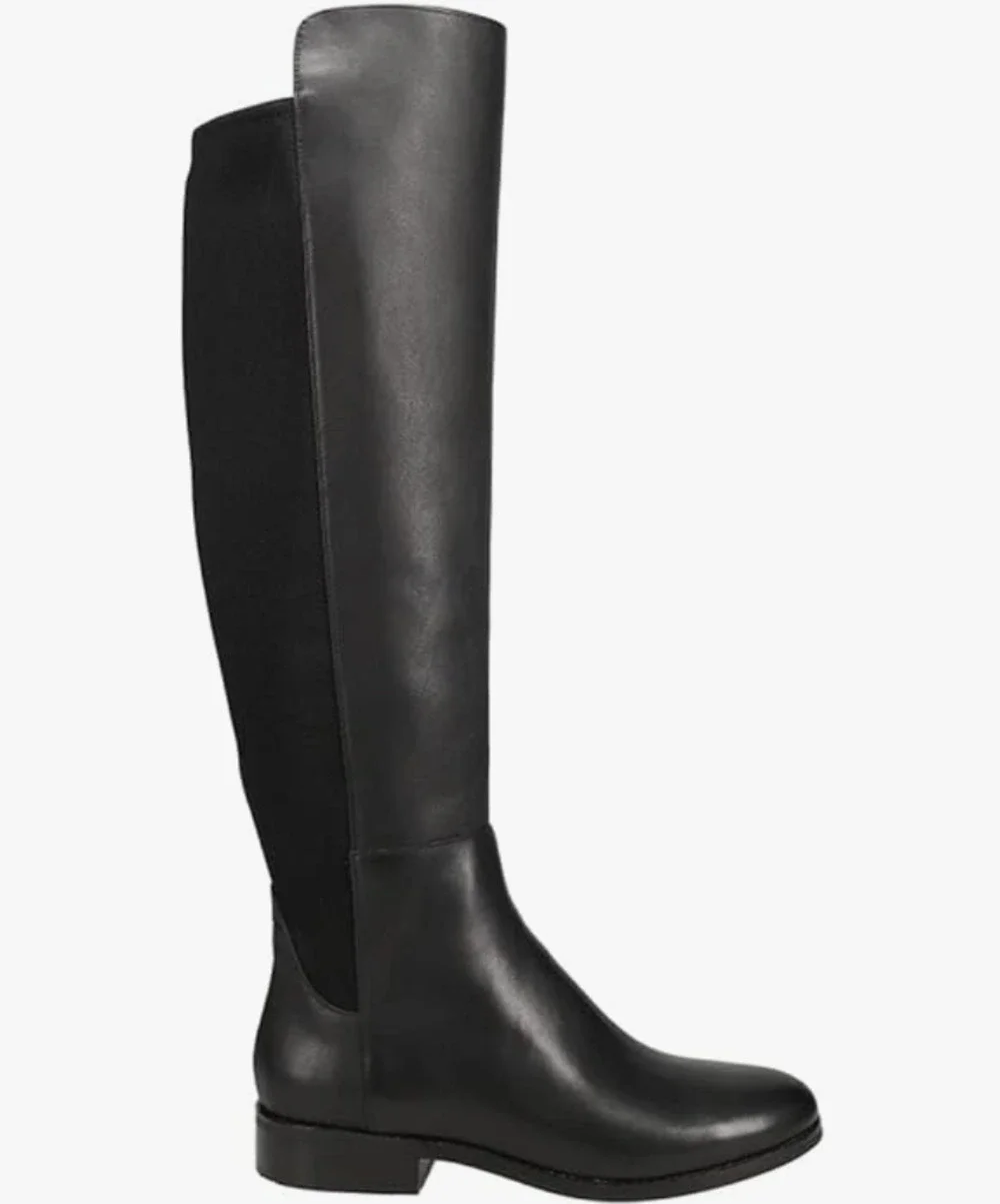 Cole Haan Isabelle Over the Knee Boots 7 Black NWOT Tall Riding Academia Capsule